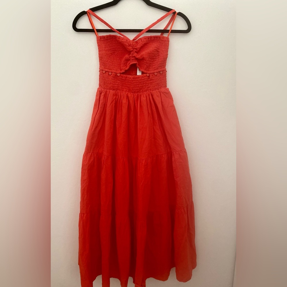 NWT Madewell Modular Halter Midi Dress Size XS